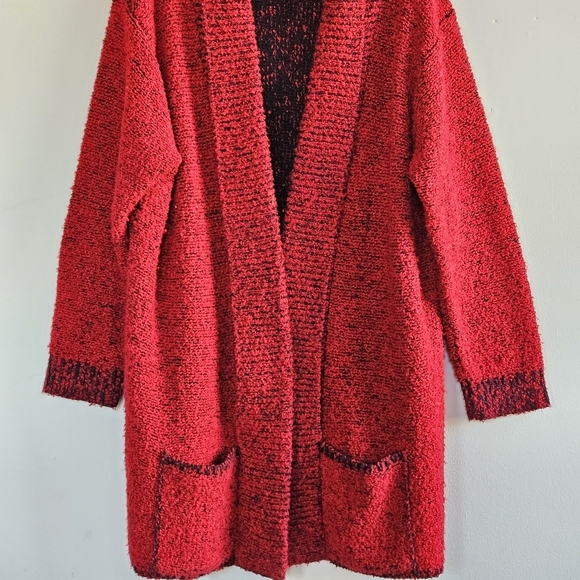 YARN WORKS 100% ACRYLIC CHUNKY OPEN KNIT CARDIGAN SIZE XL - Picture 7 of 13